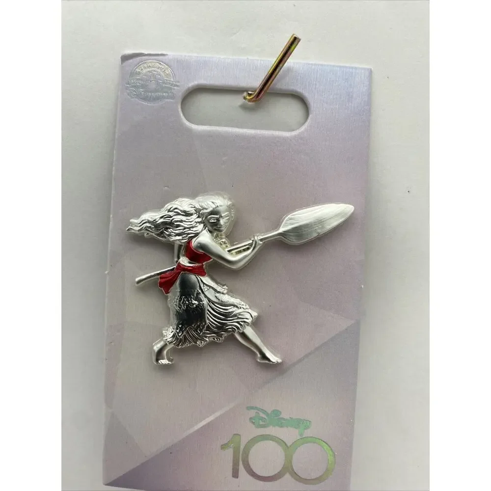 Disney Parks Pin Moana 100 Years Anniversary Platinum Collection Princess